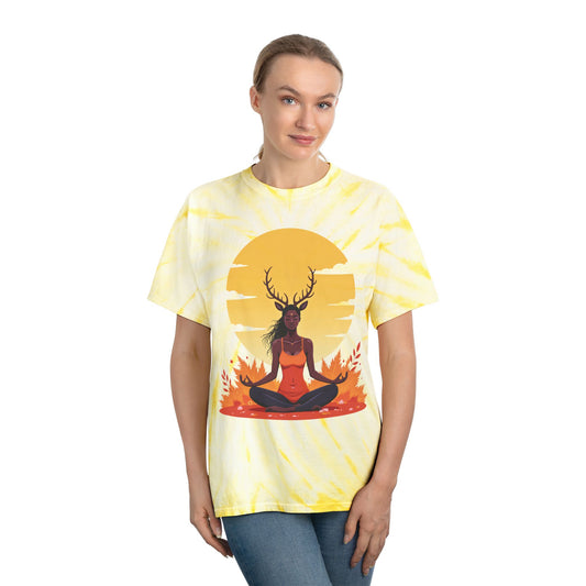 Tie-Dye Tee | Calm Bohemian-Pale Yellow-S-Nicodemus Studios