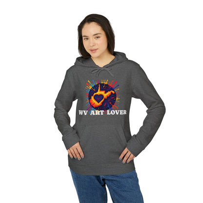 Unisex Addidas Fleece Hoodie | Colorful WV Art Lover-Nicodemus Studios
