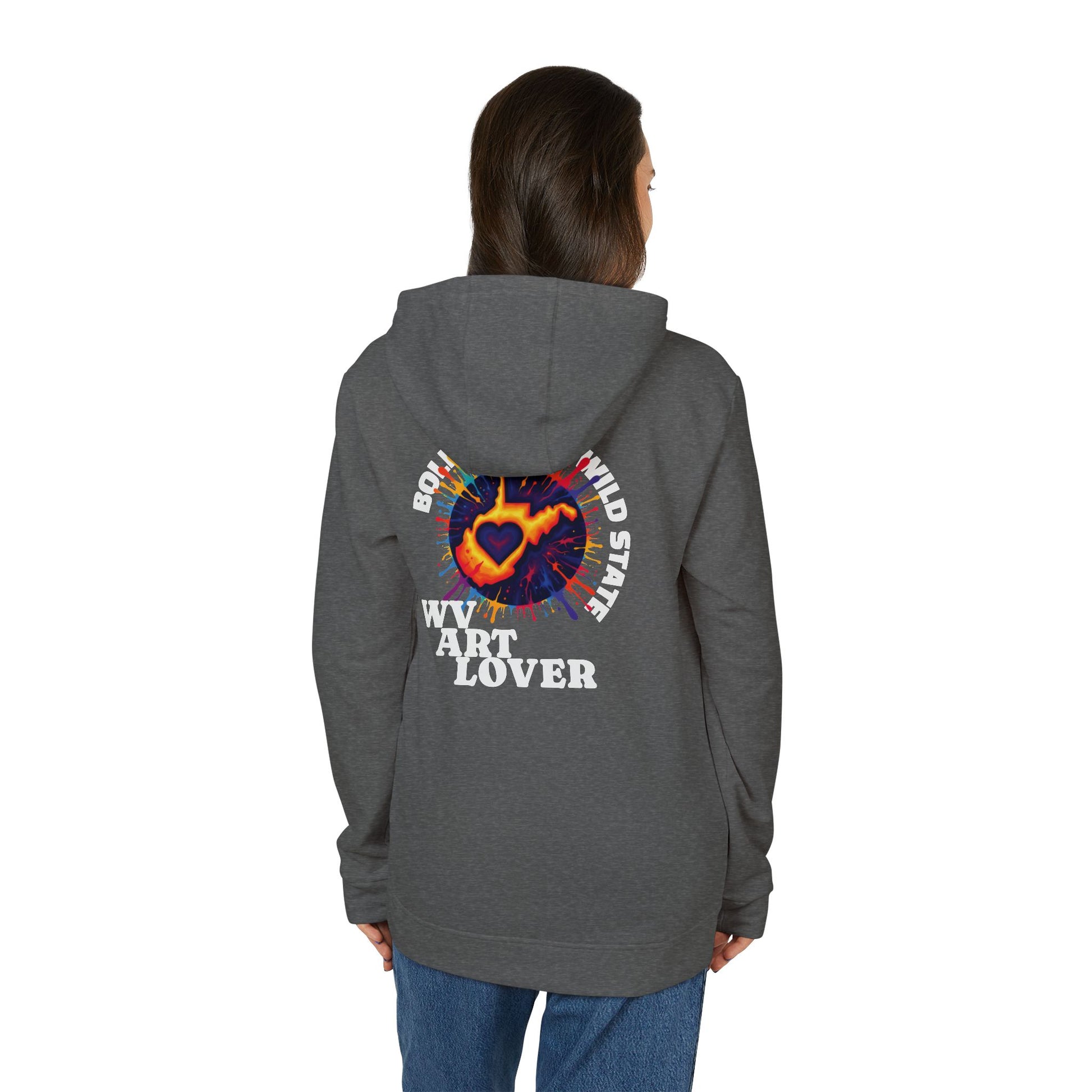 Unisex Addidas Fleece Hoodie | Colorful WV Art Lover-Nicodemus Studios