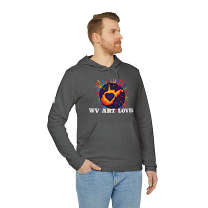 Unisex Addidas Fleece Hoodie | Colorful WV Art Lover-Nicodemus Studios