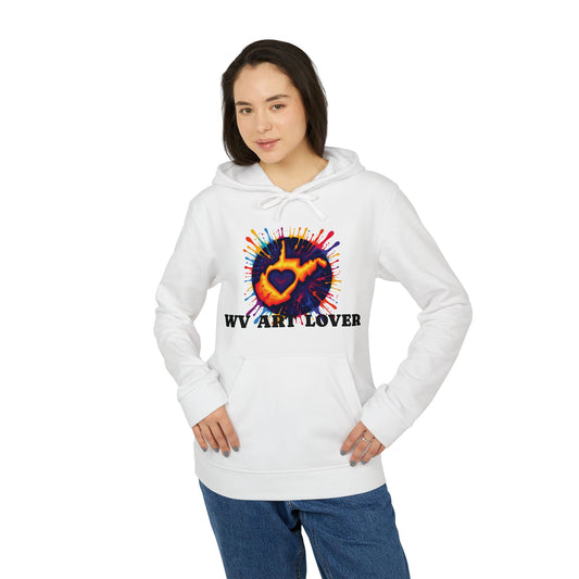 Unisex Addidas Fleece Hoodie | Colorful WV Art Lover-Nicodemus Studios