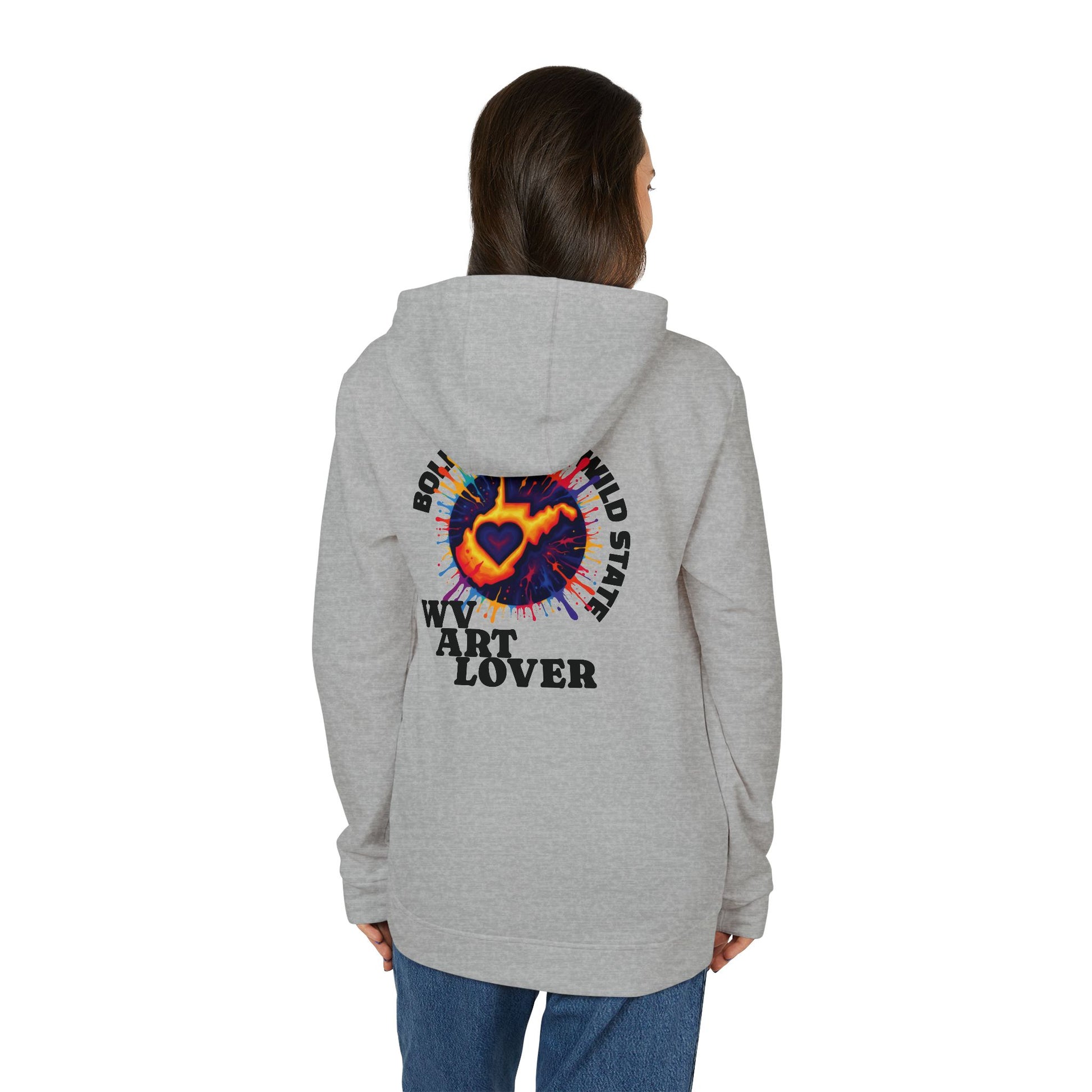 Unisex Addidas Fleece Hoodie | Colorful WV Art Lover-Nicodemus Studios