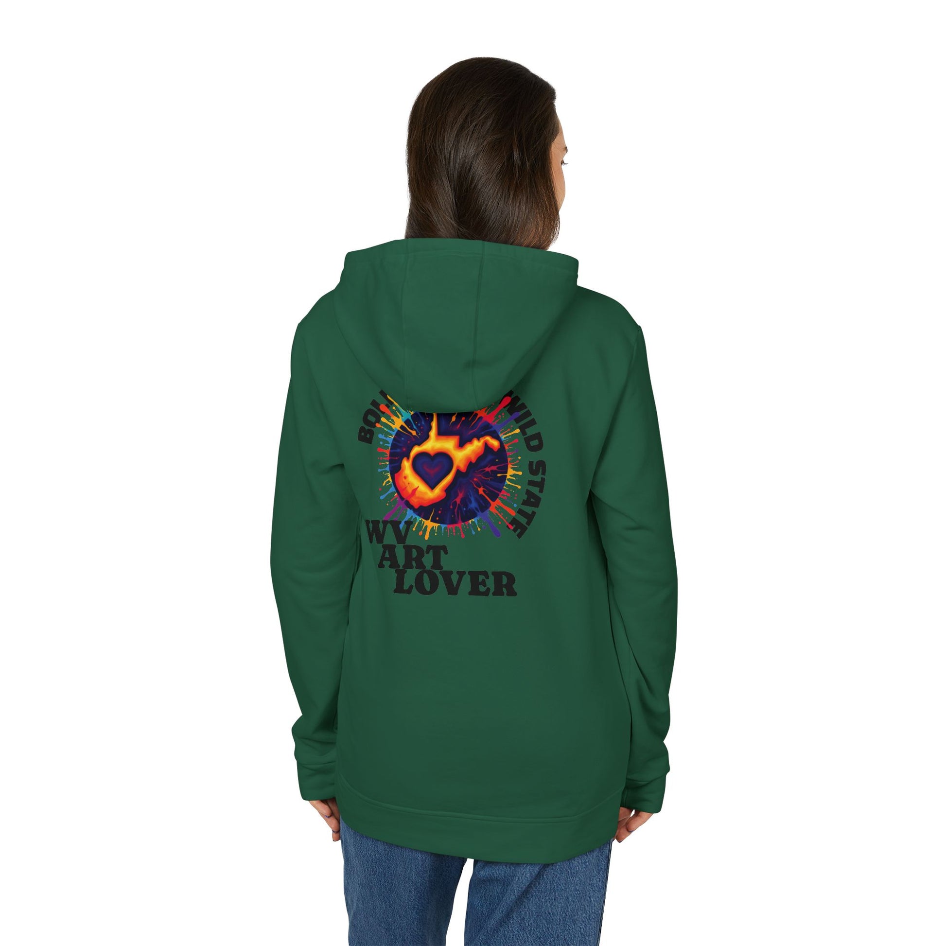 Unisex Addidas Fleece Hoodie | Colorful WV Art Lover-Nicodemus Studios