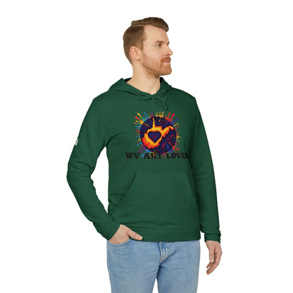Unisex Addidas Fleece Hoodie | Colorful WV Art Lover-Nicodemus Studios