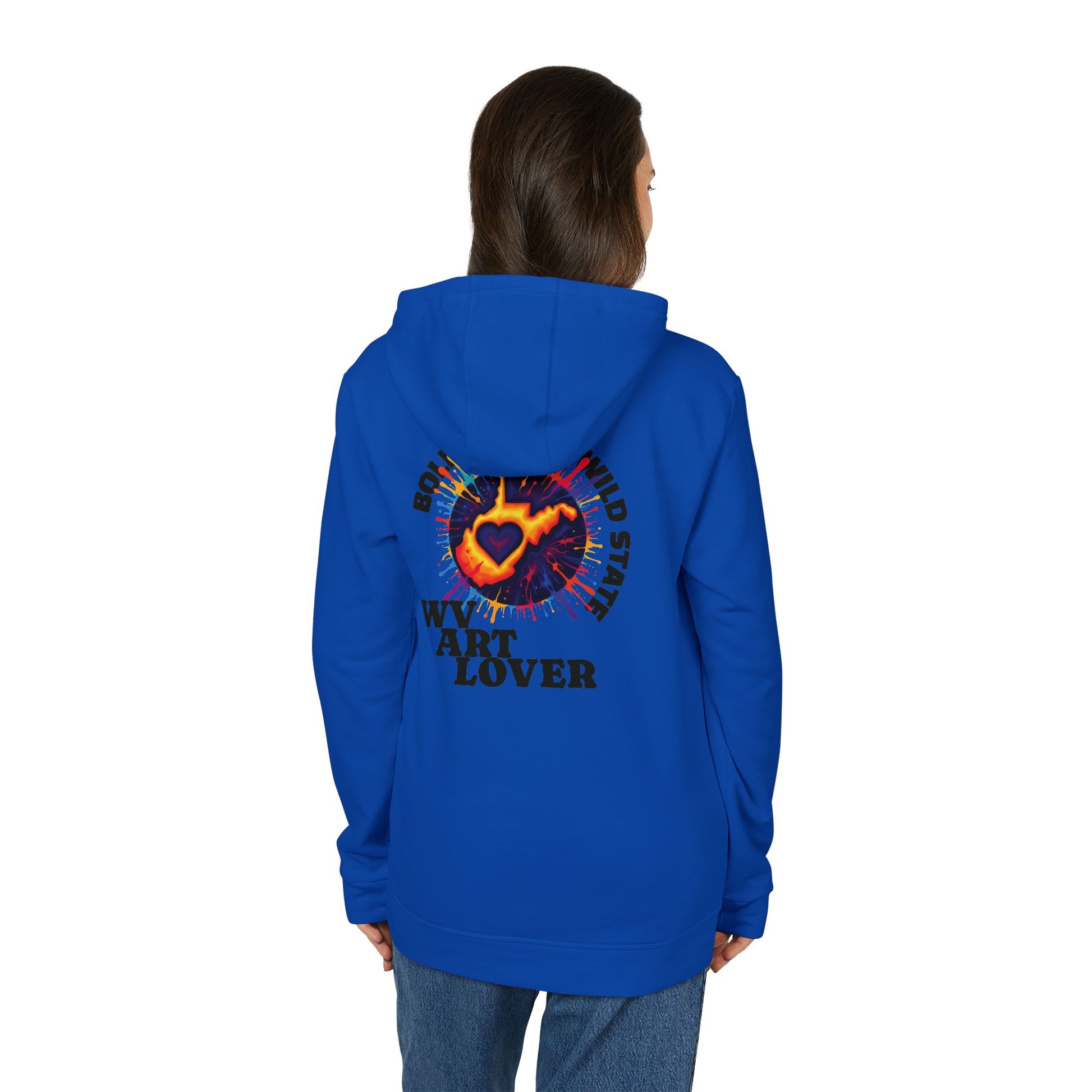 Unisex Addidas Fleece Hoodie | Colorful WV Art Lover-Nicodemus Studios