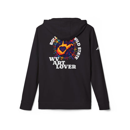Unisex Addidas Fleece Hoodie | Colorful WV Art Lover-Nicodemus Studios
