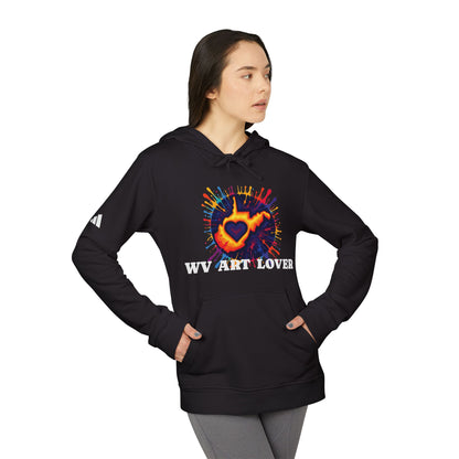 Unisex Addidas Fleece Hoodie | Colorful WV Art Lover-Nicodemus Studios