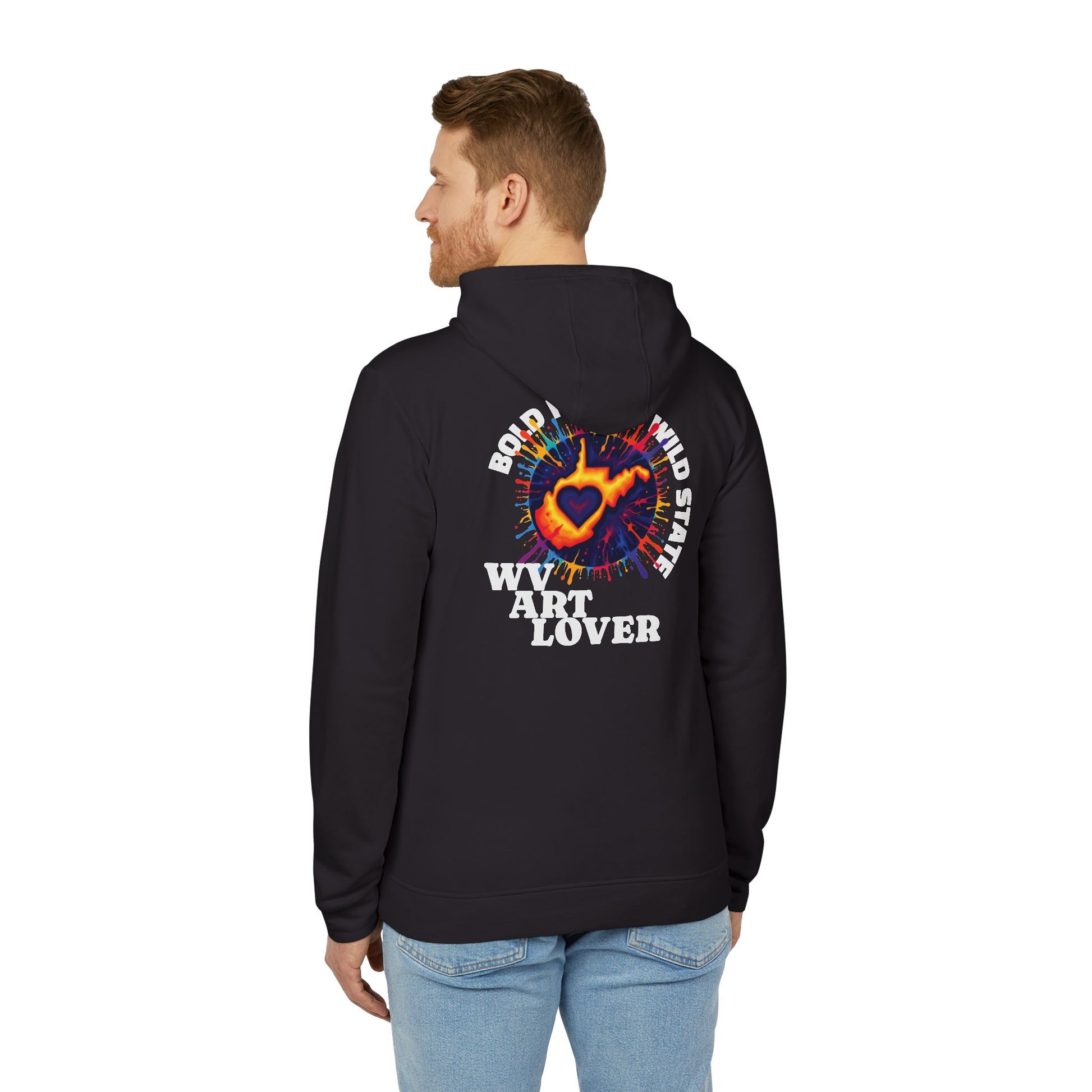 Unisex Addidas Fleece Hoodie | Colorful WV Art Lover-Nicodemus Studios
