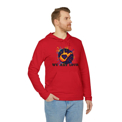 Unisex Addidas Fleece Hoodie | Colorful WV Art Lover-Nicodemus Studios
