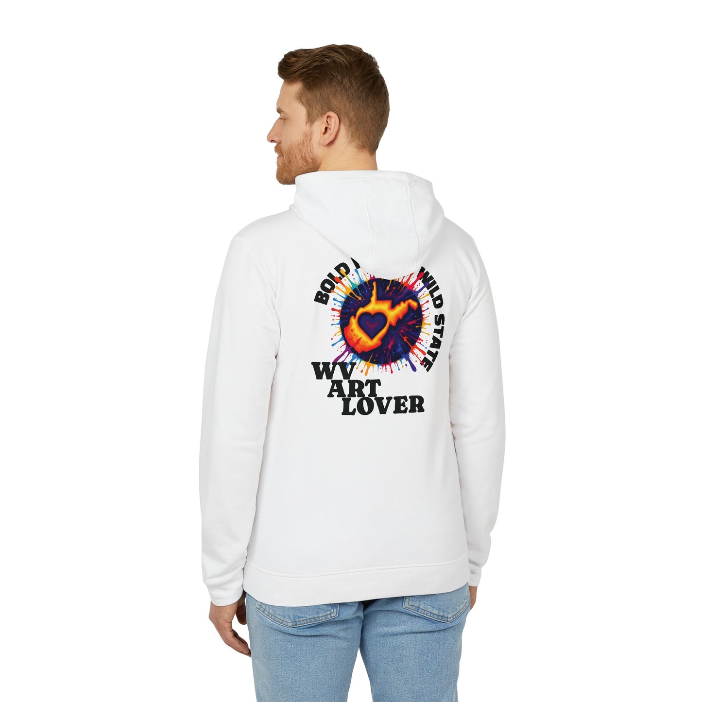 Unisex Addidas Fleece Hoodie | Colorful WV Art Lover-Nicodemus Studios