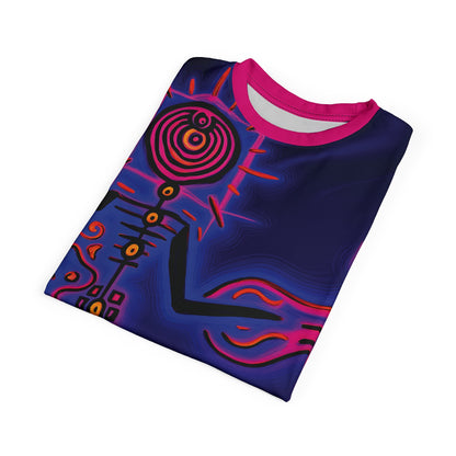 Unisex Art Print Graphic Tee | "Plasmaglyph" by Nicodemus Studios-Nicodemus Studios