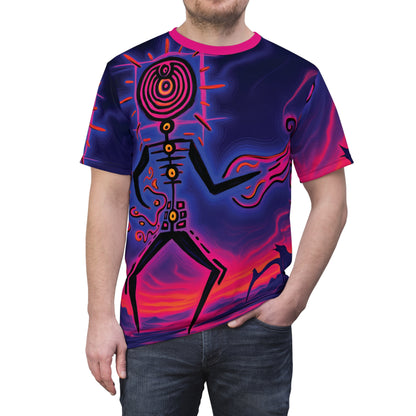 Unisex Art Print Graphic Tee | "Plasmaglyph" by Nicodemus Studios-Nicodemus Studios