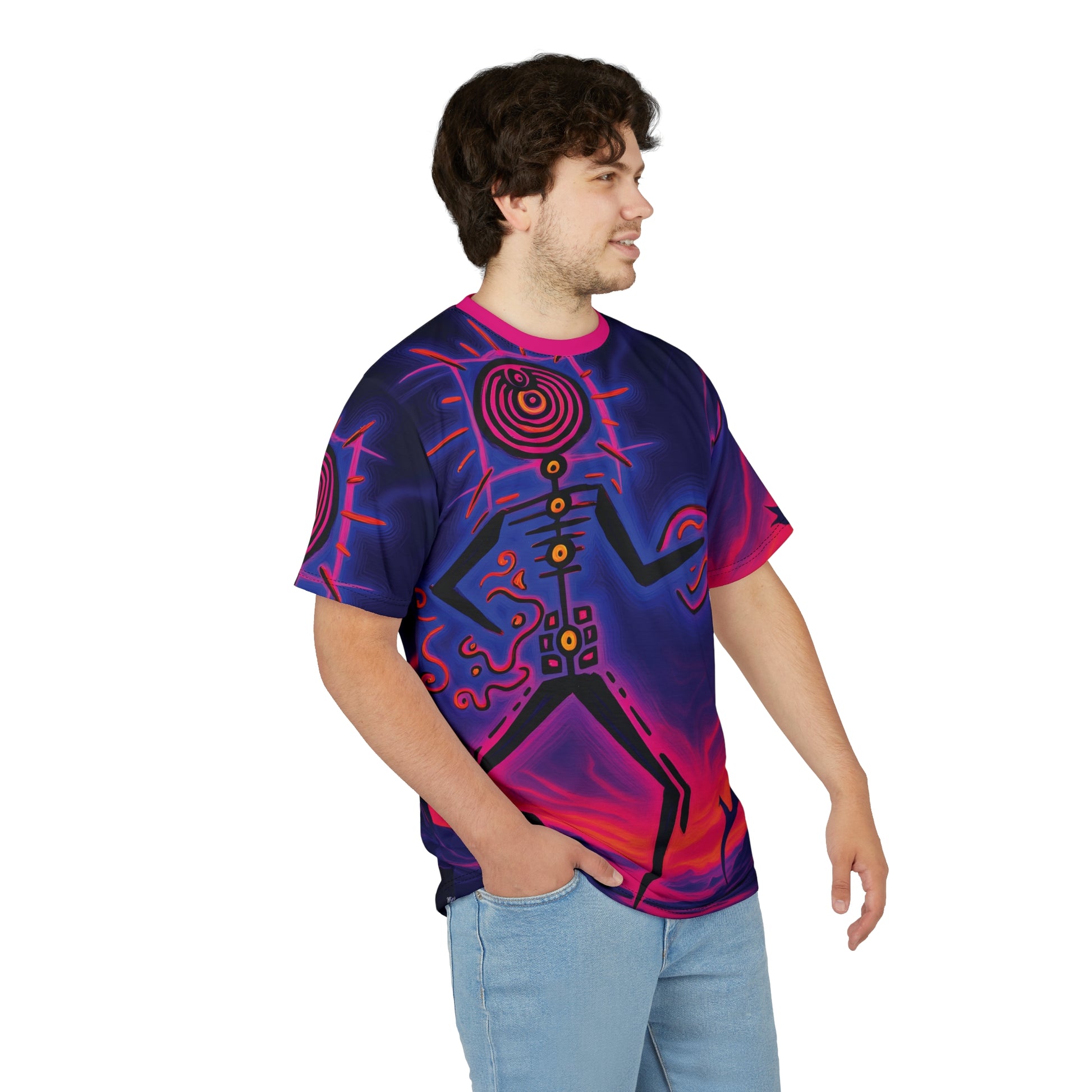 Unisex Art Print Graphic Tee | "Plasmaglyph" by Nicodemus Studios-Nicodemus Studios