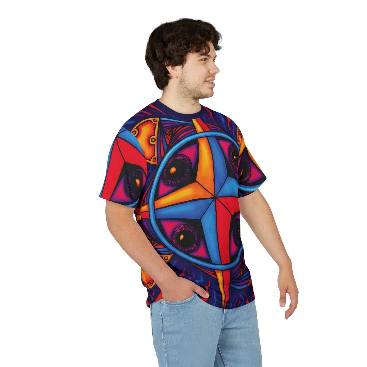 Unisex Art Print Graphic Tee Shirt | "Navigator" by Nicodemus Studios-Nicodemus Studios