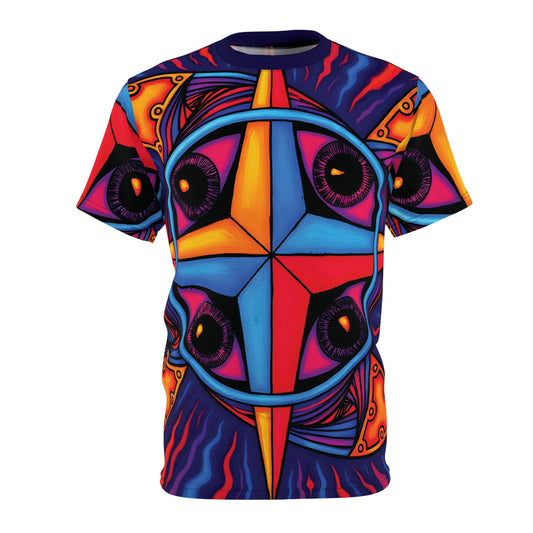 Unisex Art Print Graphic Tee Shirt | "Navigator" by Nicodemus Studios-Black stitching-6 oz.-S-Nicodemus Studios