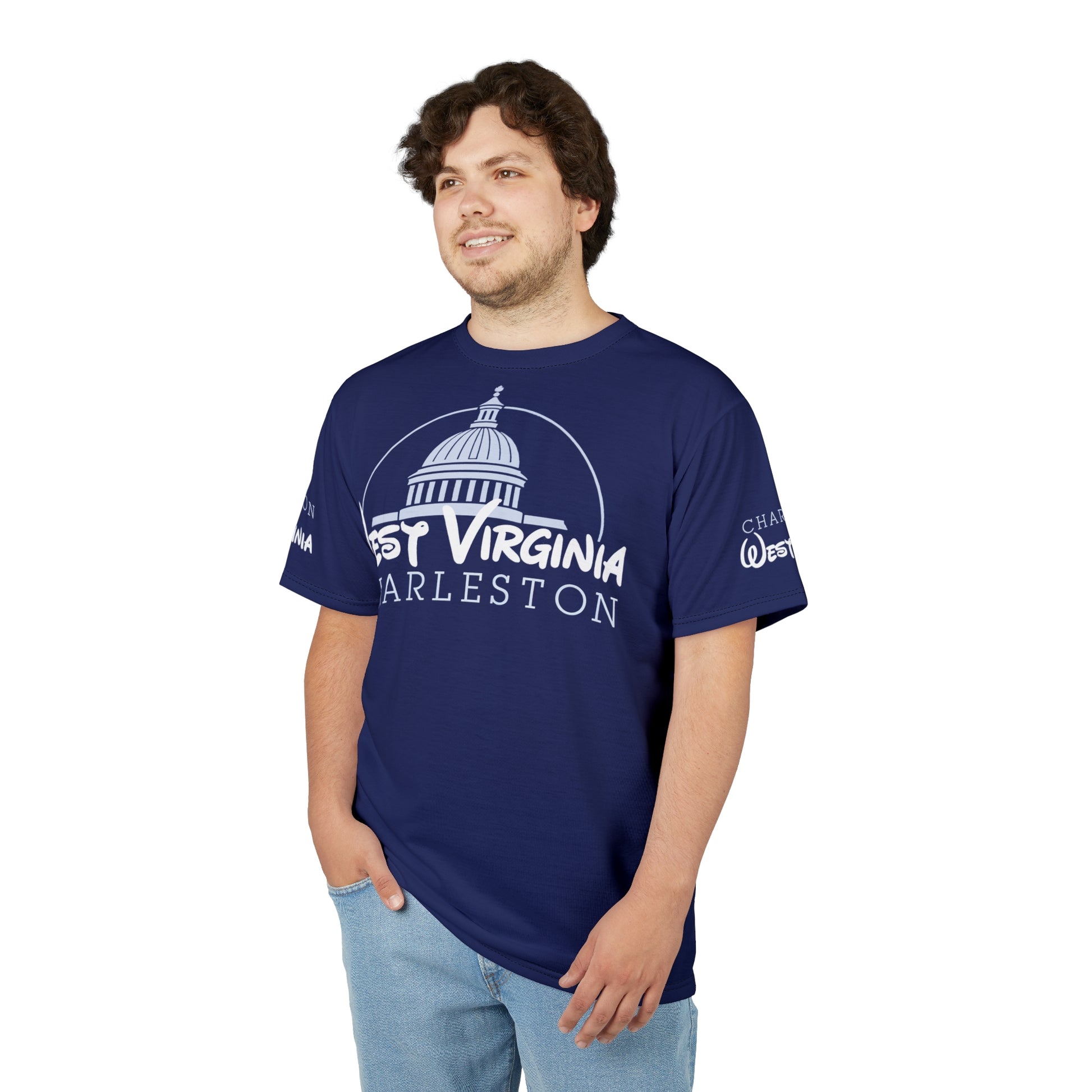 Unisex Art Print Graphic Tee Shirt | "Walt Virginia" by Nicodemus Studios-Nicodemus Studios