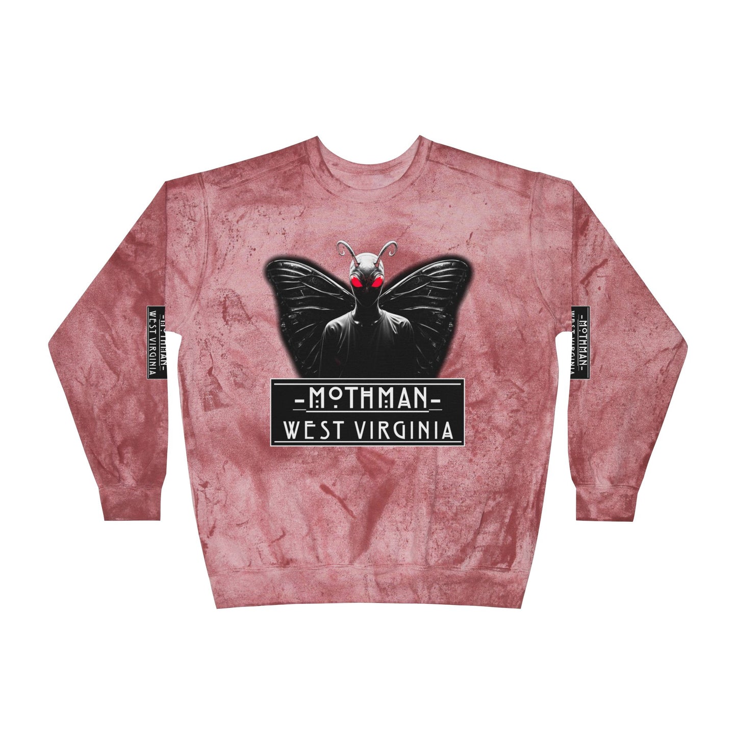 Unisex Color Blast Crewneck Sweatshirt | Mothman-Nicodemus Studios