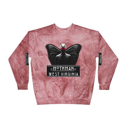 Unisex Color Blast Crewneck Sweatshirt | Mothman-Nicodemus Studios