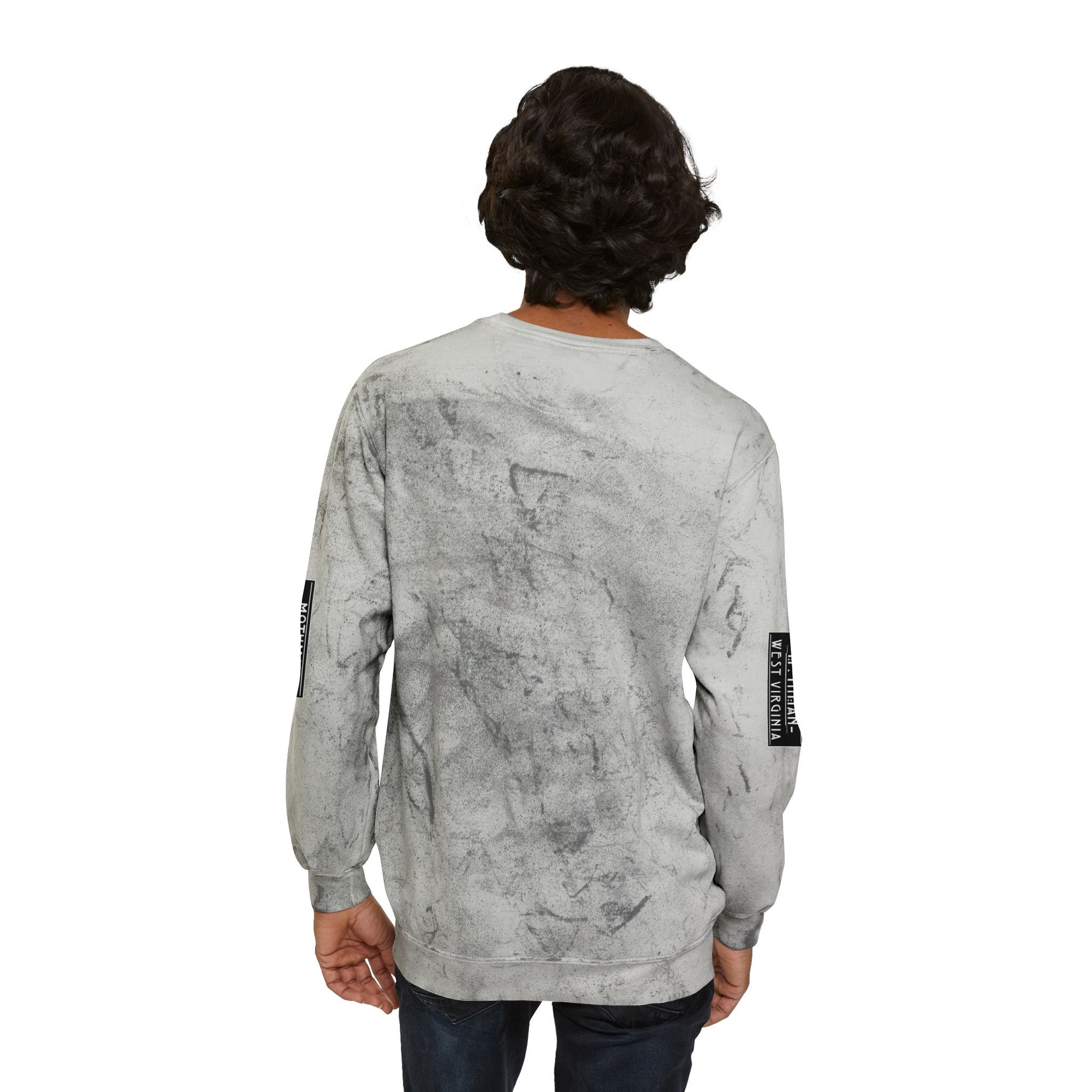 Unisex Color Blast Crewneck Sweatshirt | Mothman-Nicodemus Studios