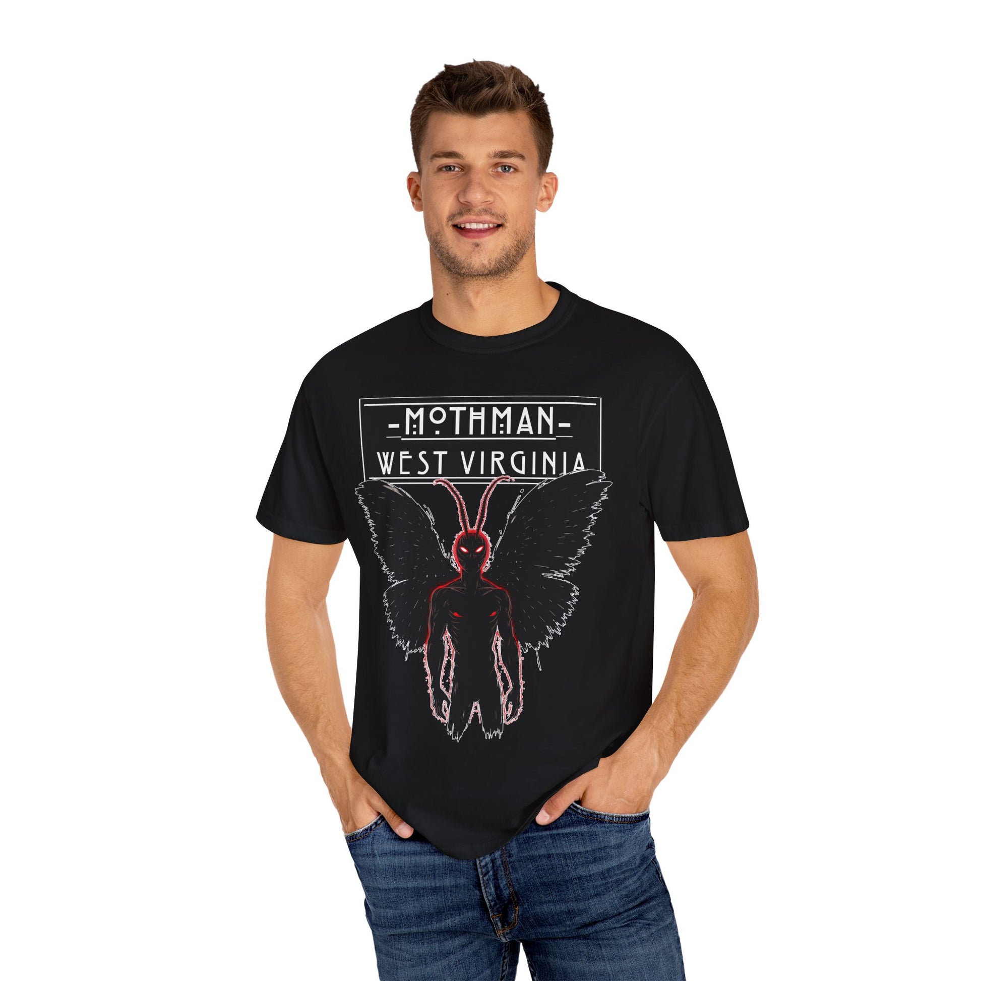 Unisex Garment-Dyed T-shirt | Mothman-Nicodemus Studios