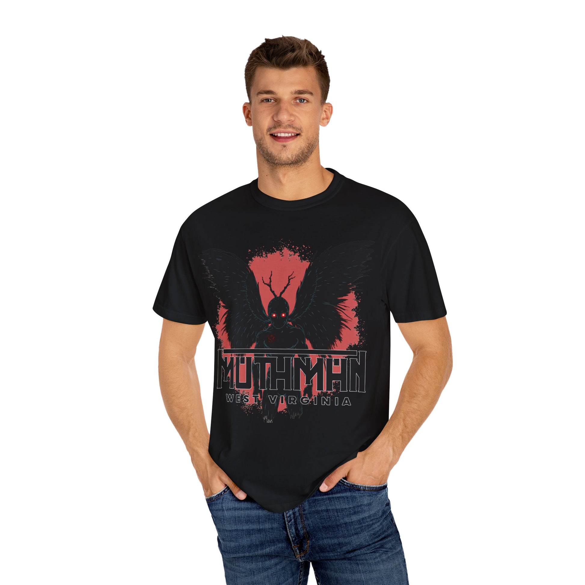 Unisex Garment-Dyed T-shirt | Mothman-Nicodemus Studios