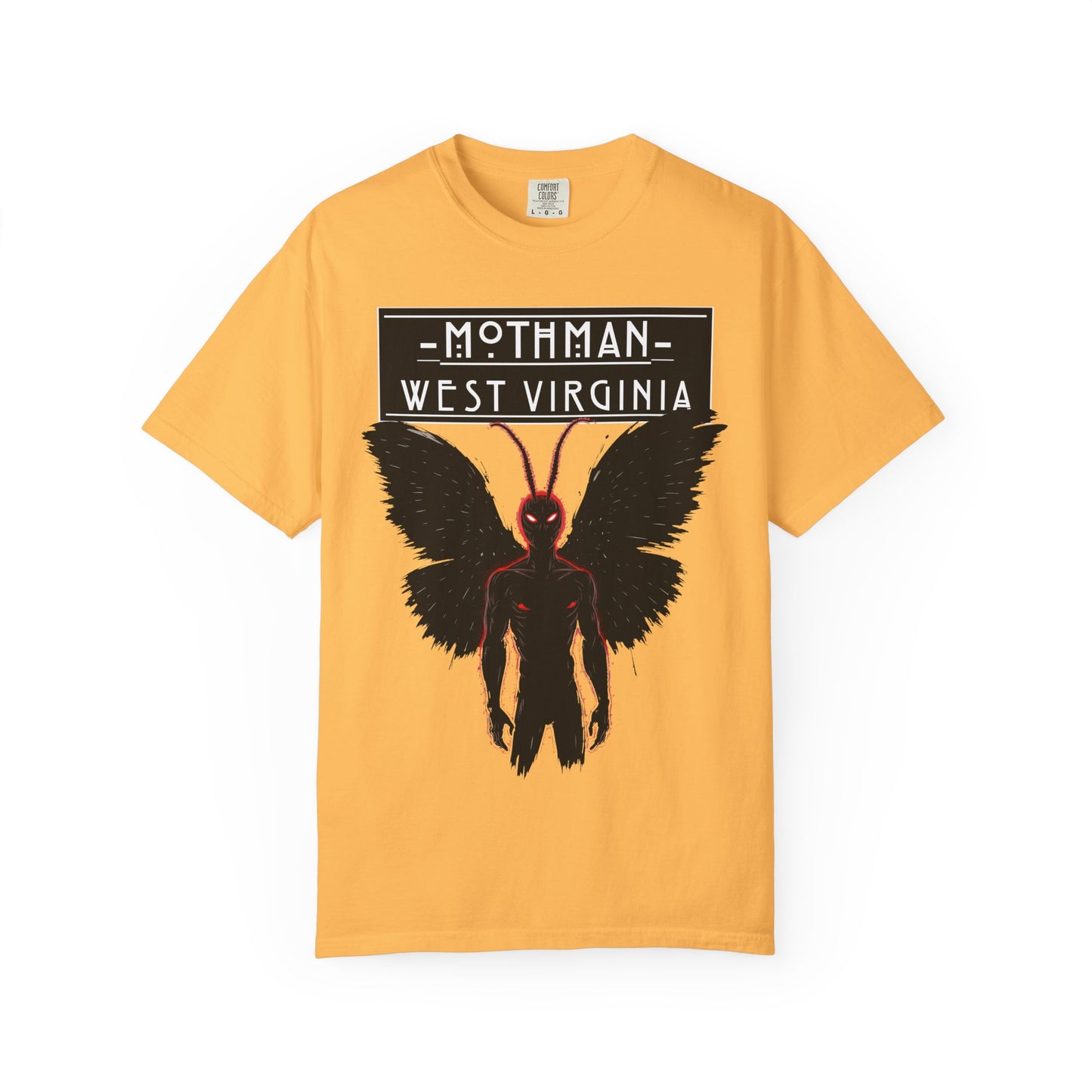 Unisex Garment-Dyed T-shirt | Mothman-Citrus-S-Nicodemus Studios