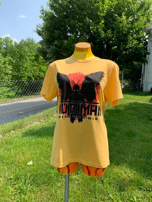 Unisex Garment-Dyed T-shirt | Mothman-Citrus-S-Nicodemus Studios