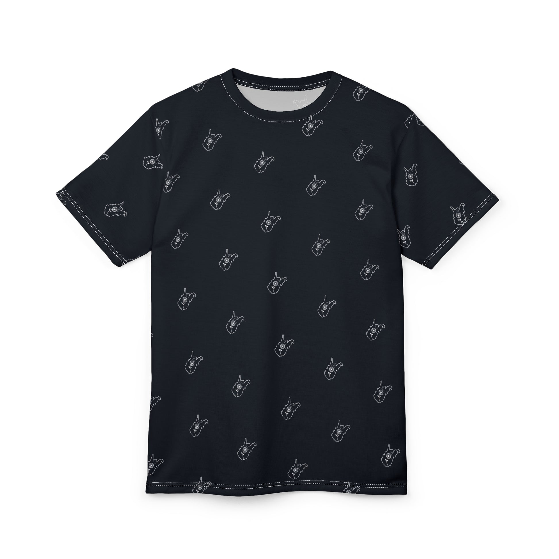 Unisex Garment-Dyed T-shirt | West Virginia Dandelion-White stitching-6 oz.-S-Nicodemus Studios