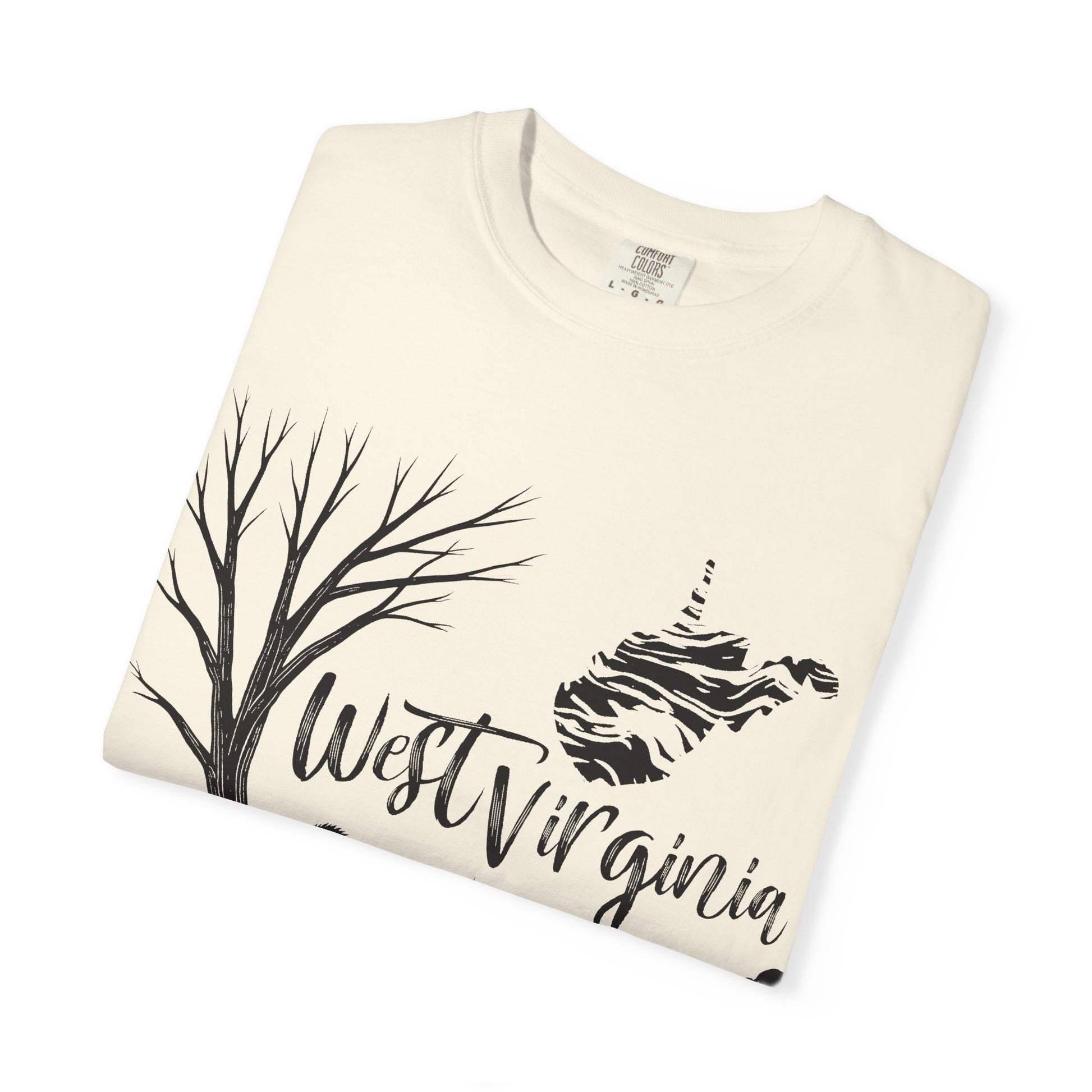 Unisex Garment-Dyed T-shirt | West Virginia Nature Scene-Nicodemus Studios