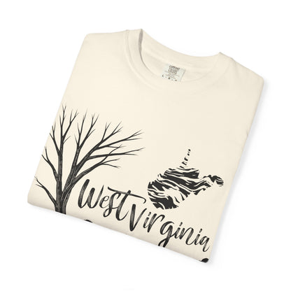 Unisex Garment-Dyed T-shirt | West Virginia Nature Scene-Nicodemus Studios