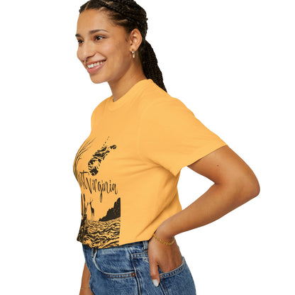 Unisex Garment-Dyed T-shirt | West Virginia Nature Scene-Nicodemus Studios