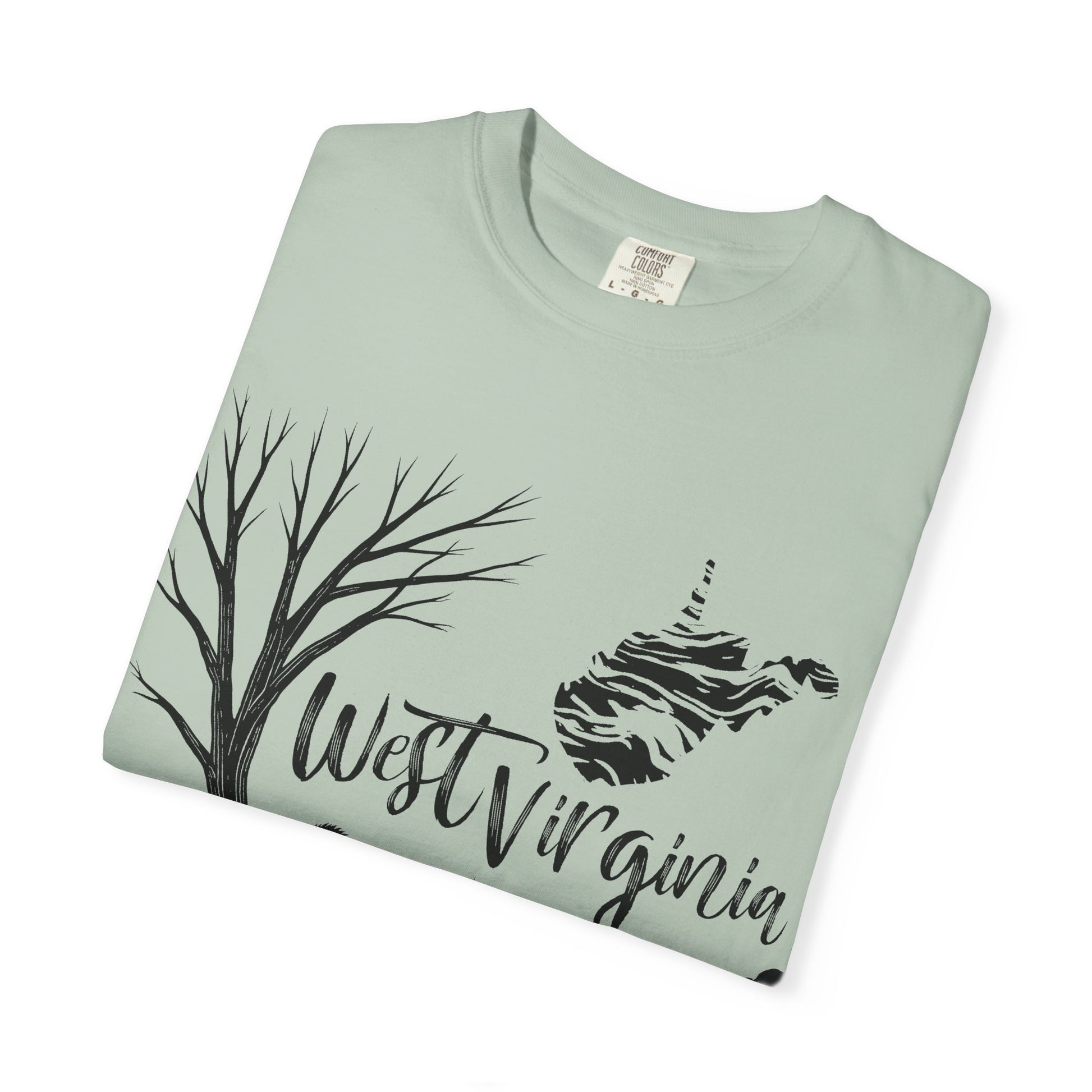 Unisex Garment-Dyed T-shirt | West Virginia Nature Scene-Nicodemus Studios