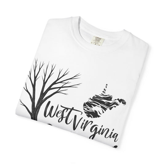 Unisex Garment-Dyed T-shirt | West Virginia Nature Scene-Nicodemus Studios