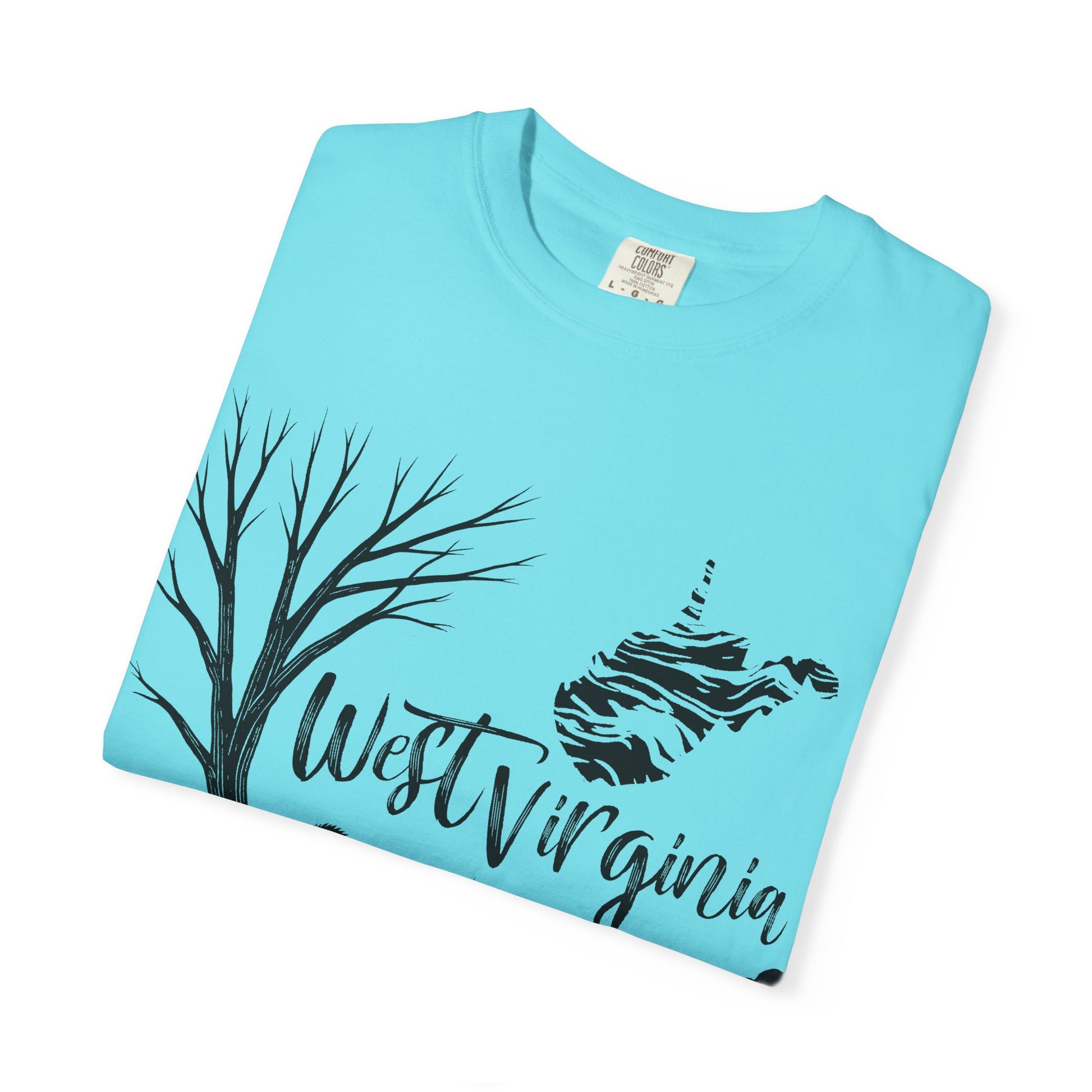 Unisex Garment-Dyed T-shirt | West Virginia Nature Scene-Nicodemus Studios