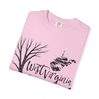 Unisex Garment-Dyed T-shirt | West Virginia Nature Scene-Nicodemus Studios