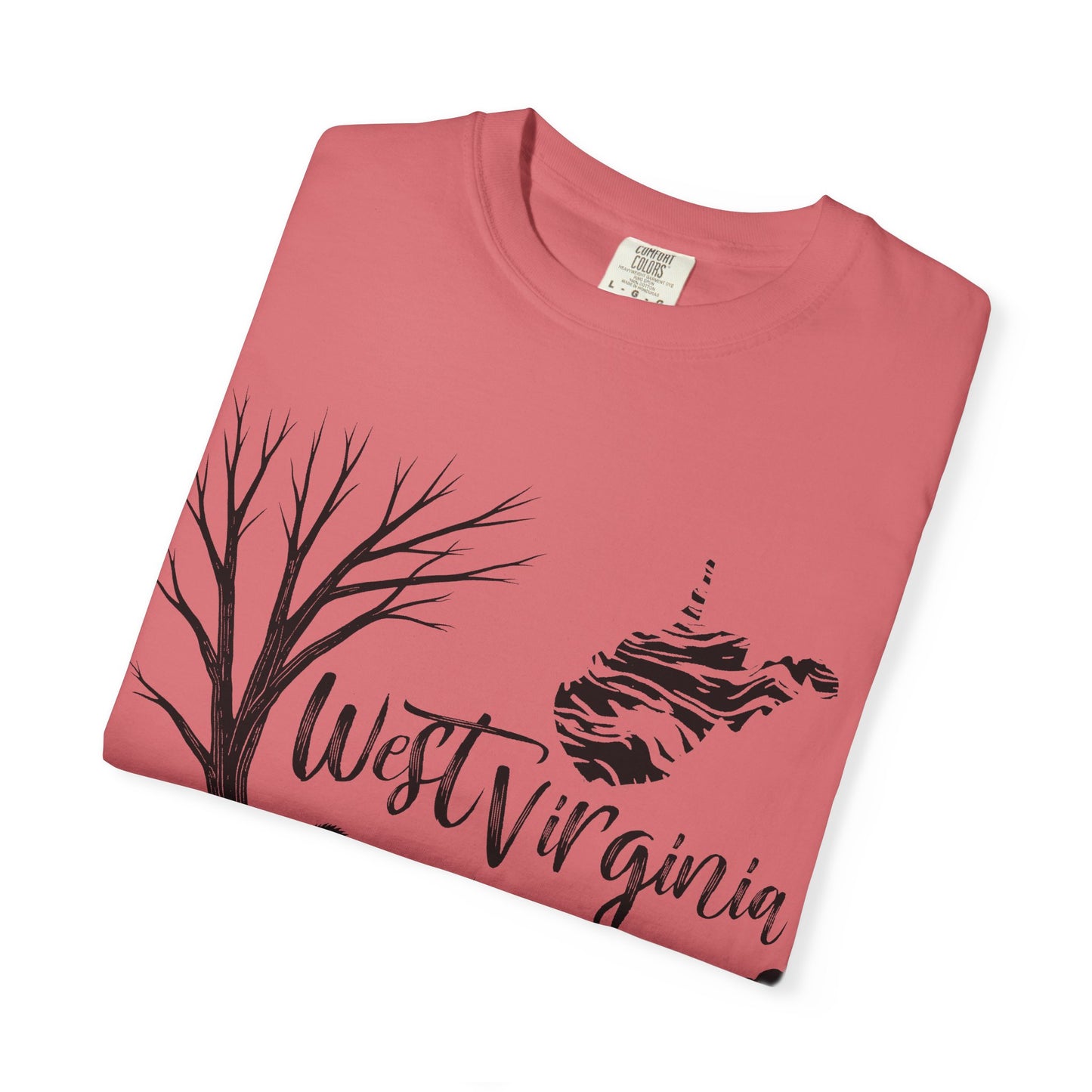 Unisex Garment-Dyed T-shirt | West Virginia Nature Scene-Nicodemus Studios