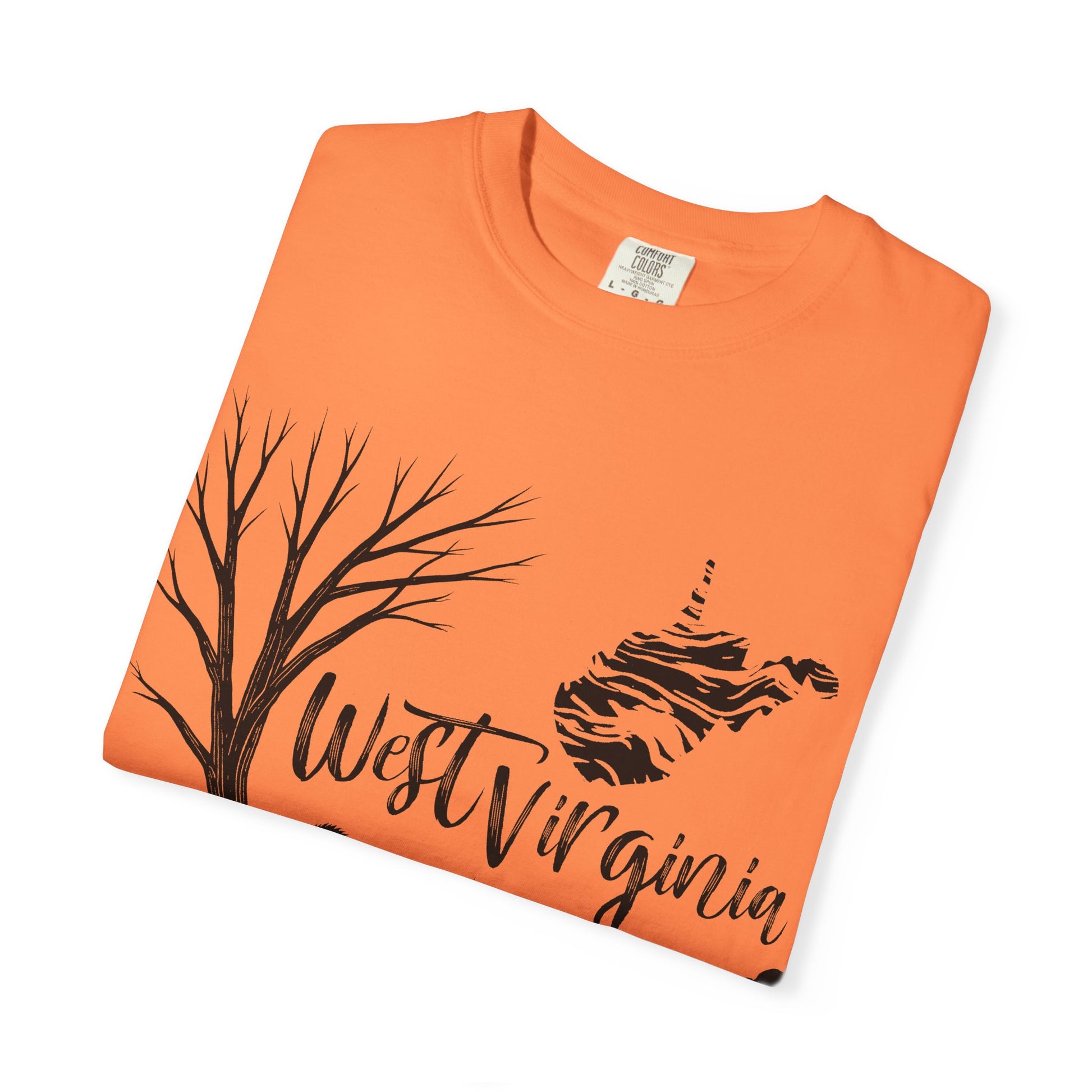 Unisex Garment-Dyed T-shirt | West Virginia Nature Scene-Nicodemus Studios