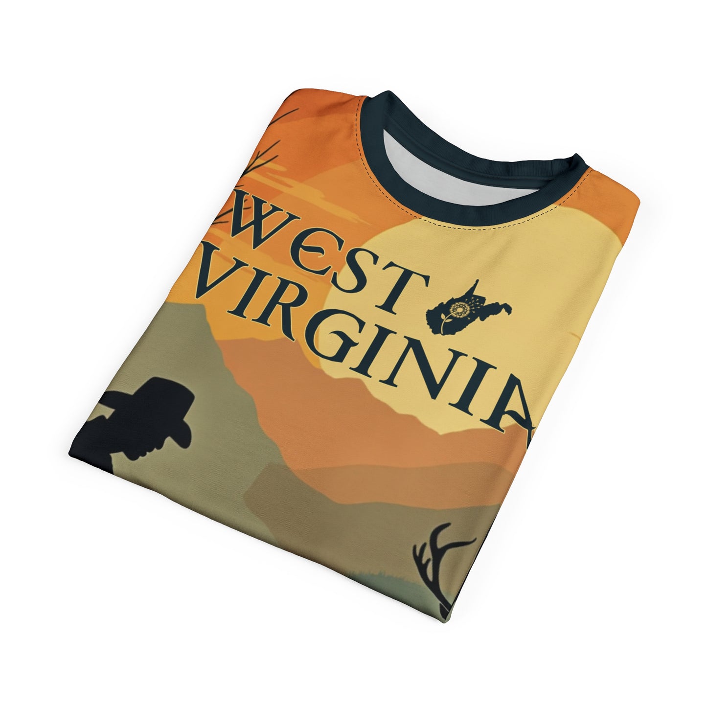 Unisex Graphic Tee Shirt | "Appalachian Guitarist" by Nicodemus Studios-Nicodemus Studios