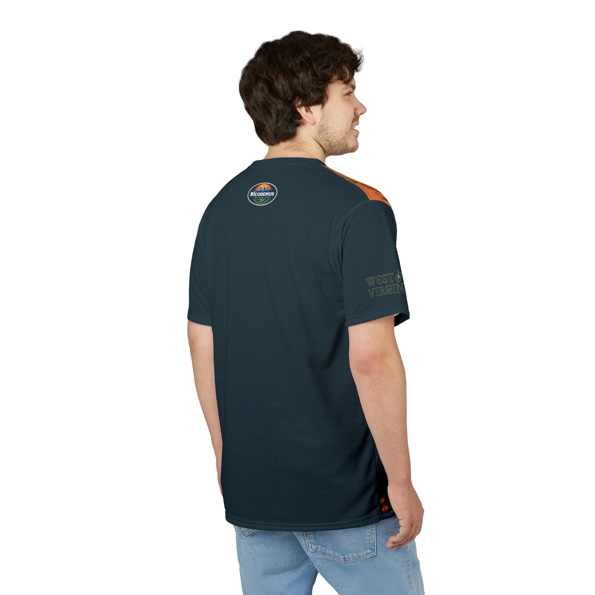 Unisex Graphic Tee Shirt | "Appalachian Guitarist" by Nicodemus Studios-Nicodemus Studios