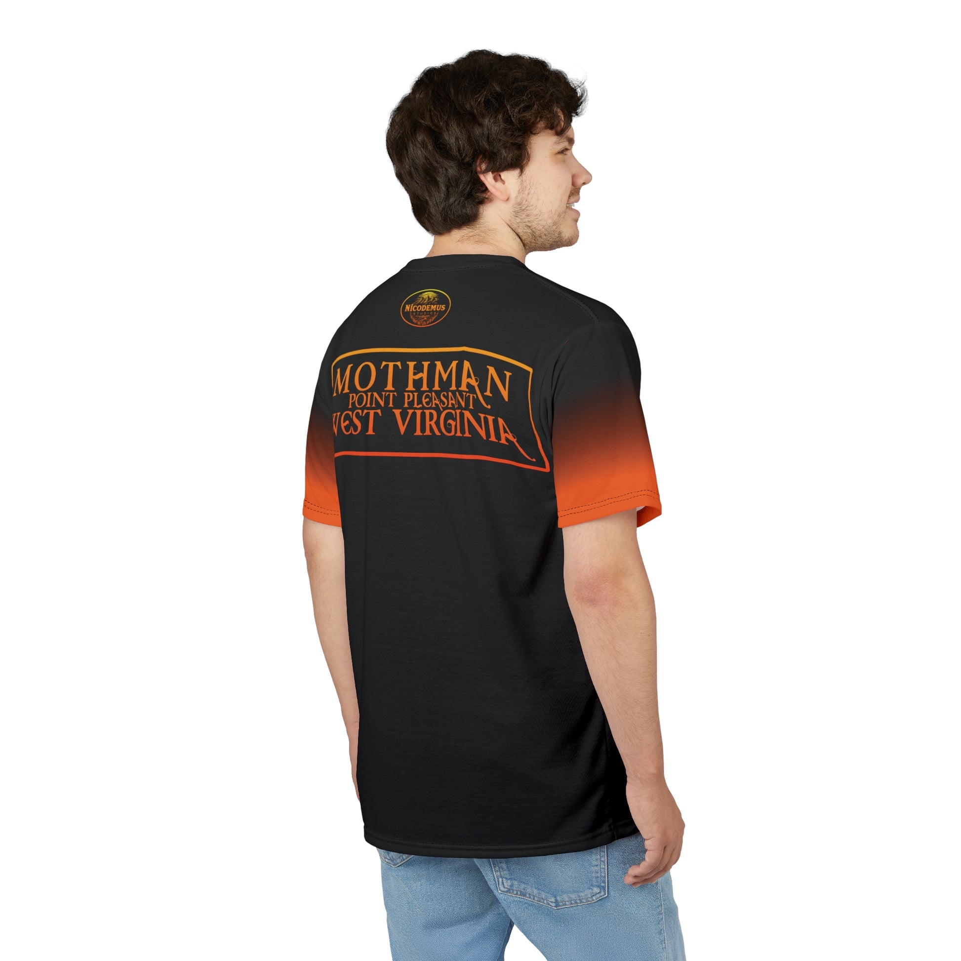 Unisex Graphic Tee Shirt | "Buff Mothman" by Nicodemus Studios-Nicodemus Studios