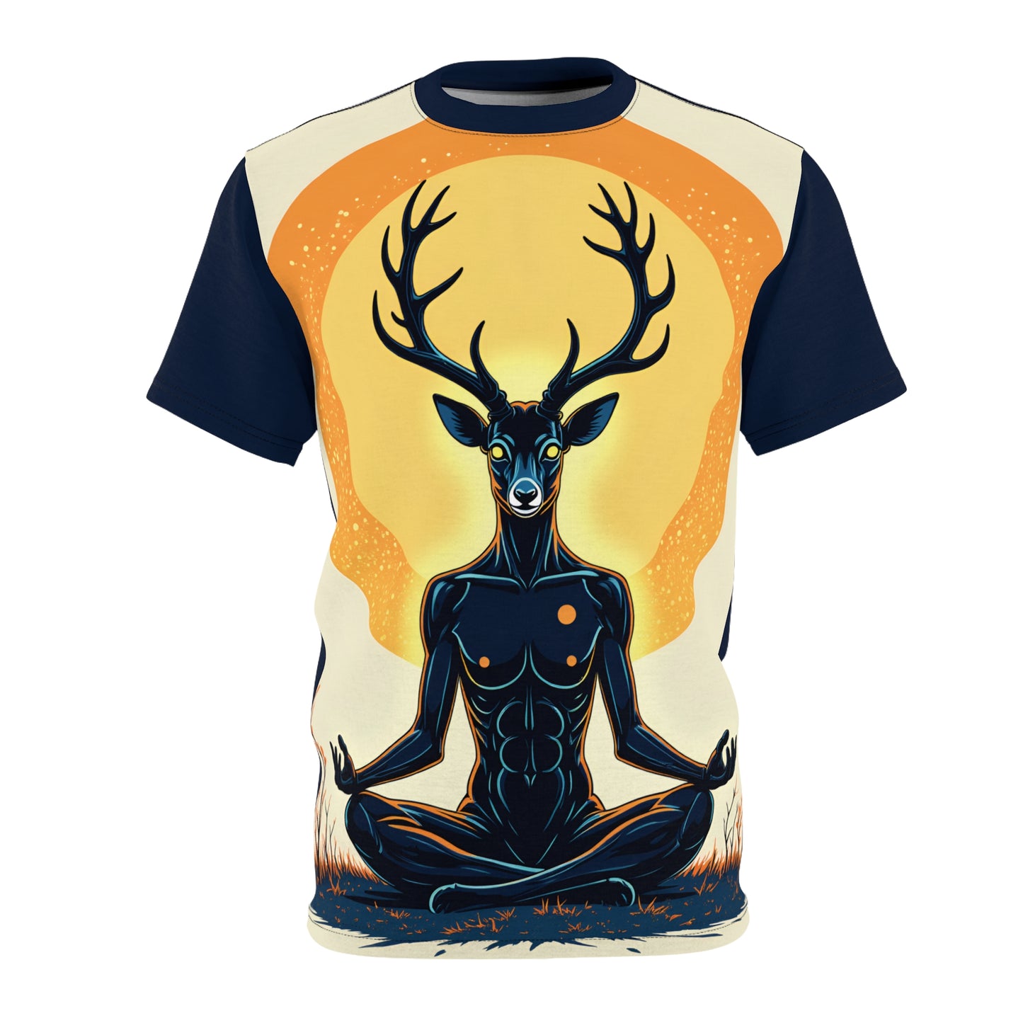 Unisex Graphic Tee Shirt | "Lunar Buck" by Nicodemus Studios-Nicodemus Studios