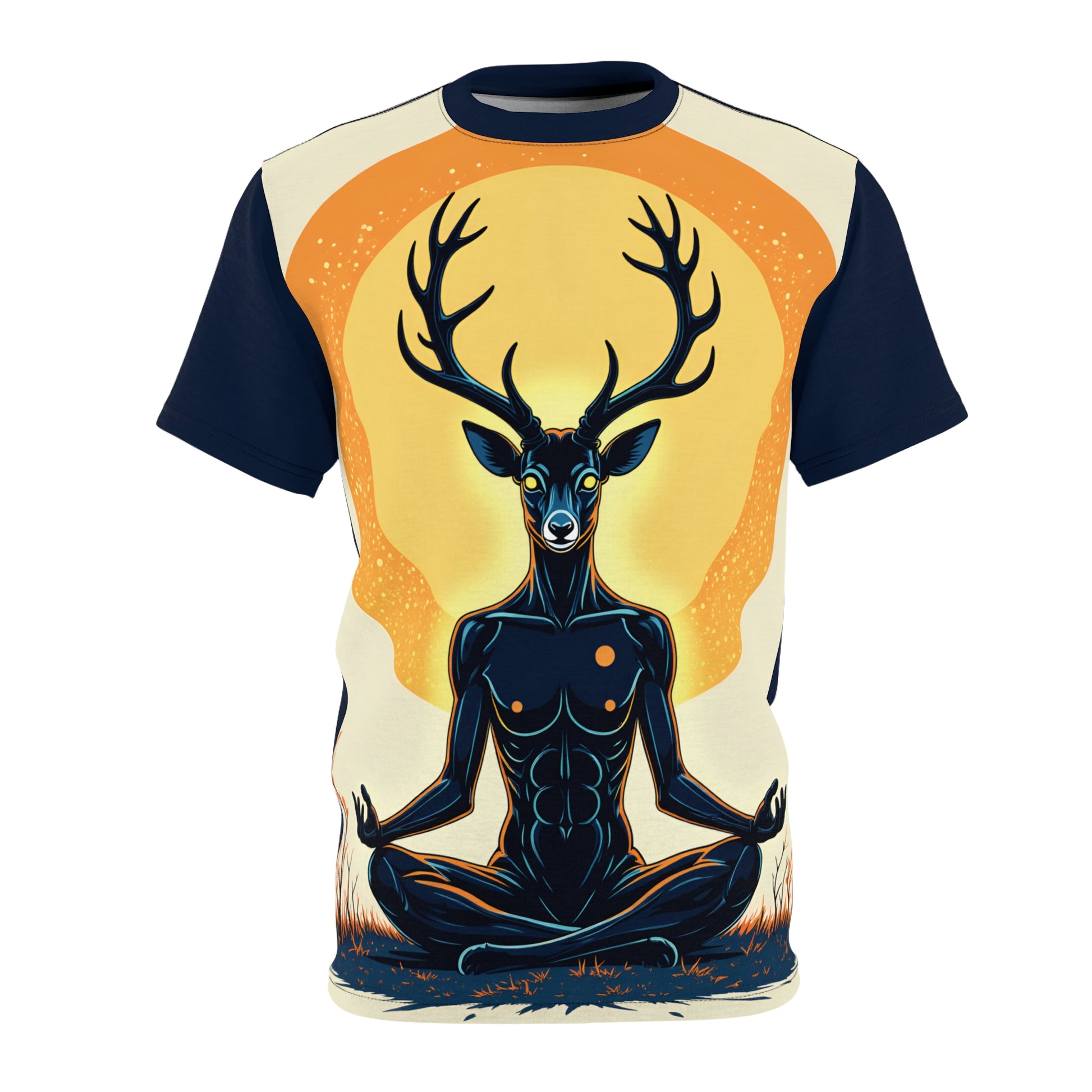 Unisex Graphic Tee Shirt | "Lunar Buck" by Nicodemus Studios-Nicodemus Studios