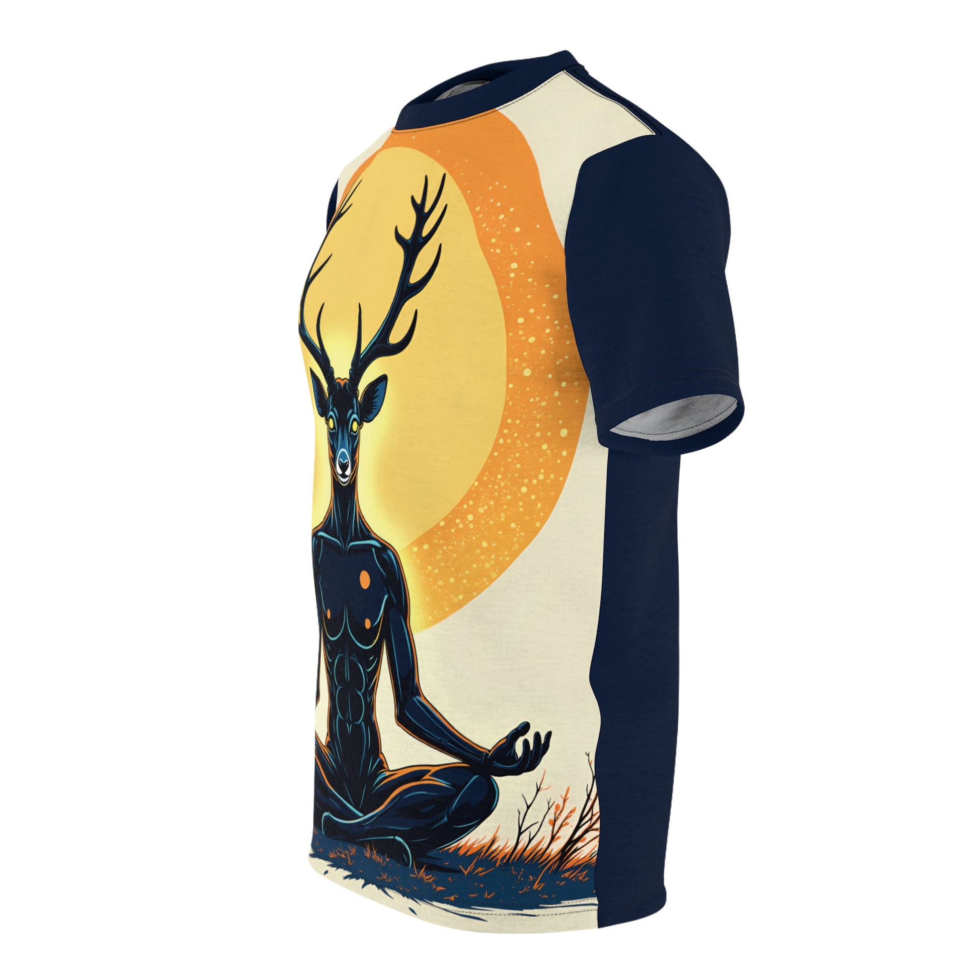 Unisex Graphic Tee Shirt | "Lunar Buck" by Nicodemus Studios-Nicodemus Studios
