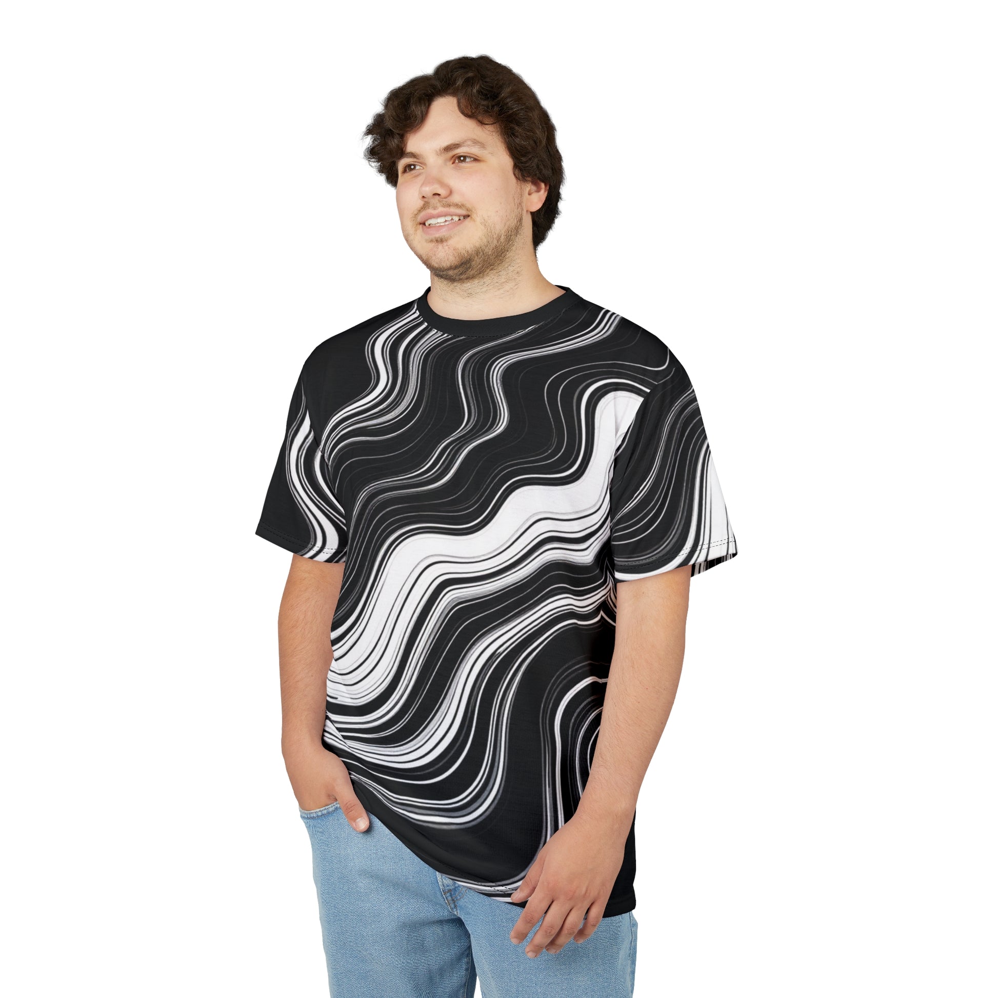 Unisex Graphic Tee Shirt | "Modern Stone"-Nicodemus Studios