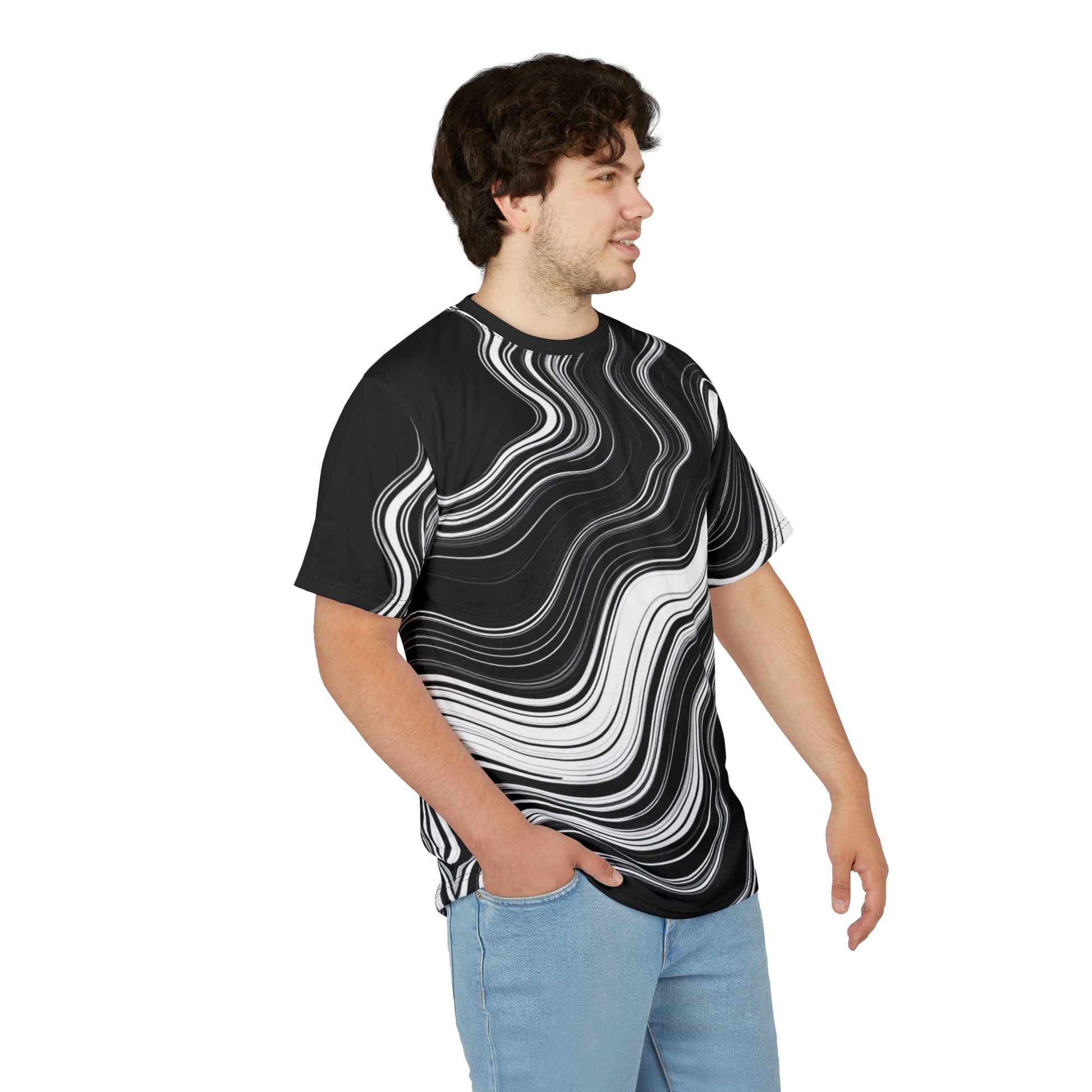 Unisex Graphic Tee Shirt | "Modern Stone"-Nicodemus Studios