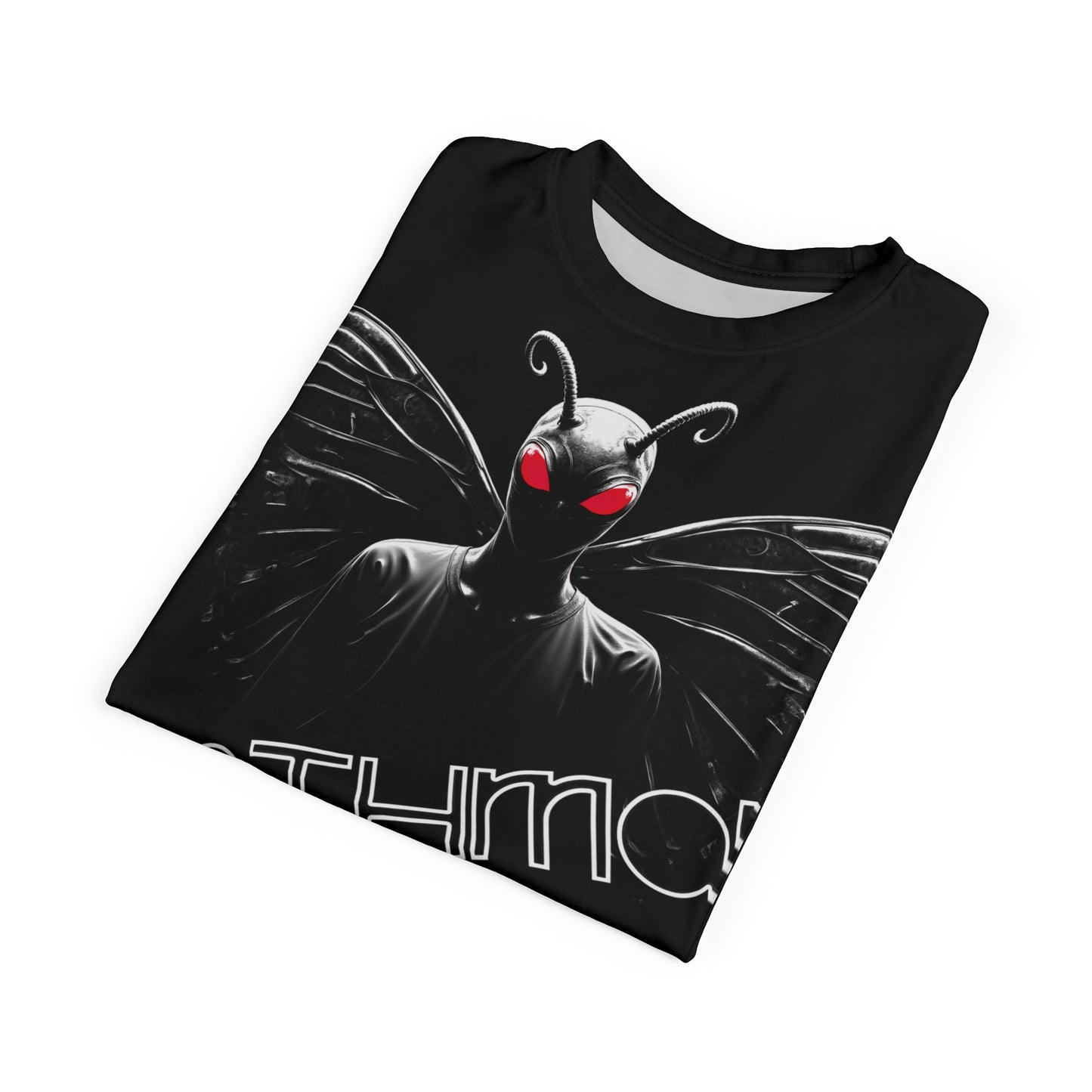 Unisex Graphic Tee Shirt | Mothman Cryptid Legend-Nicodemus Studios