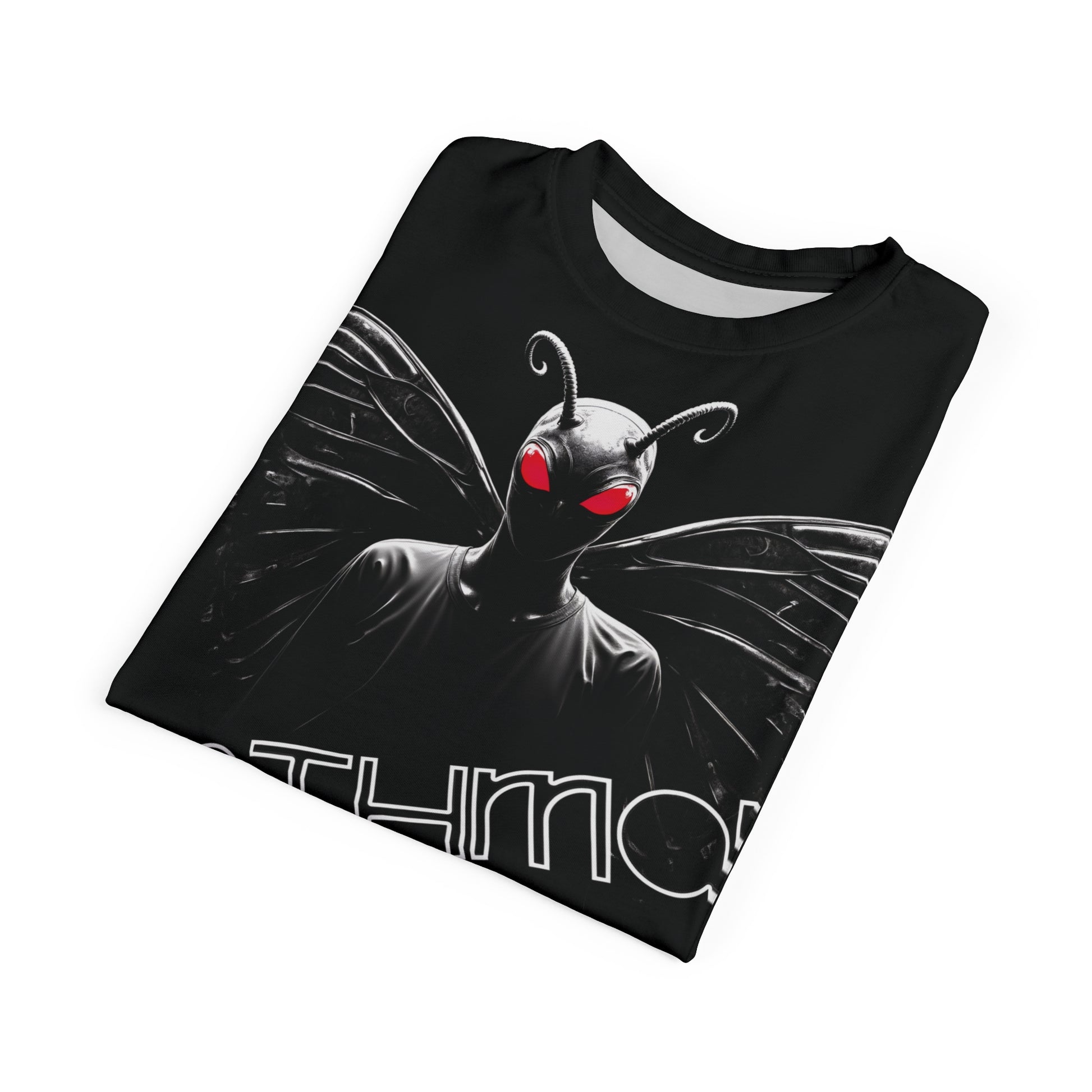 Unisex Graphic Tee Shirt | Mothman Cryptid Legend-Nicodemus Studios