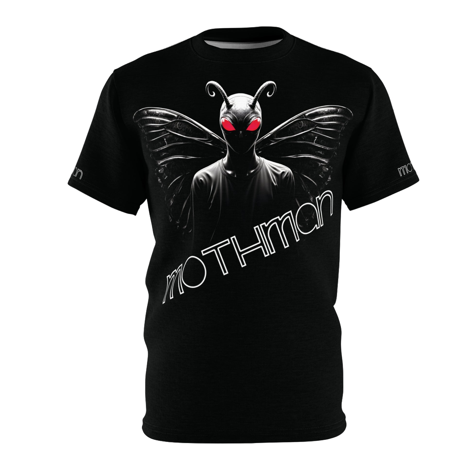 Unisex Graphic Tee Shirt | Mothman Cryptid Legend-Nicodemus Studios