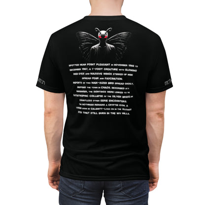 Unisex Graphic Tee Shirt | Mothman Cryptid Legend-Nicodemus Studios