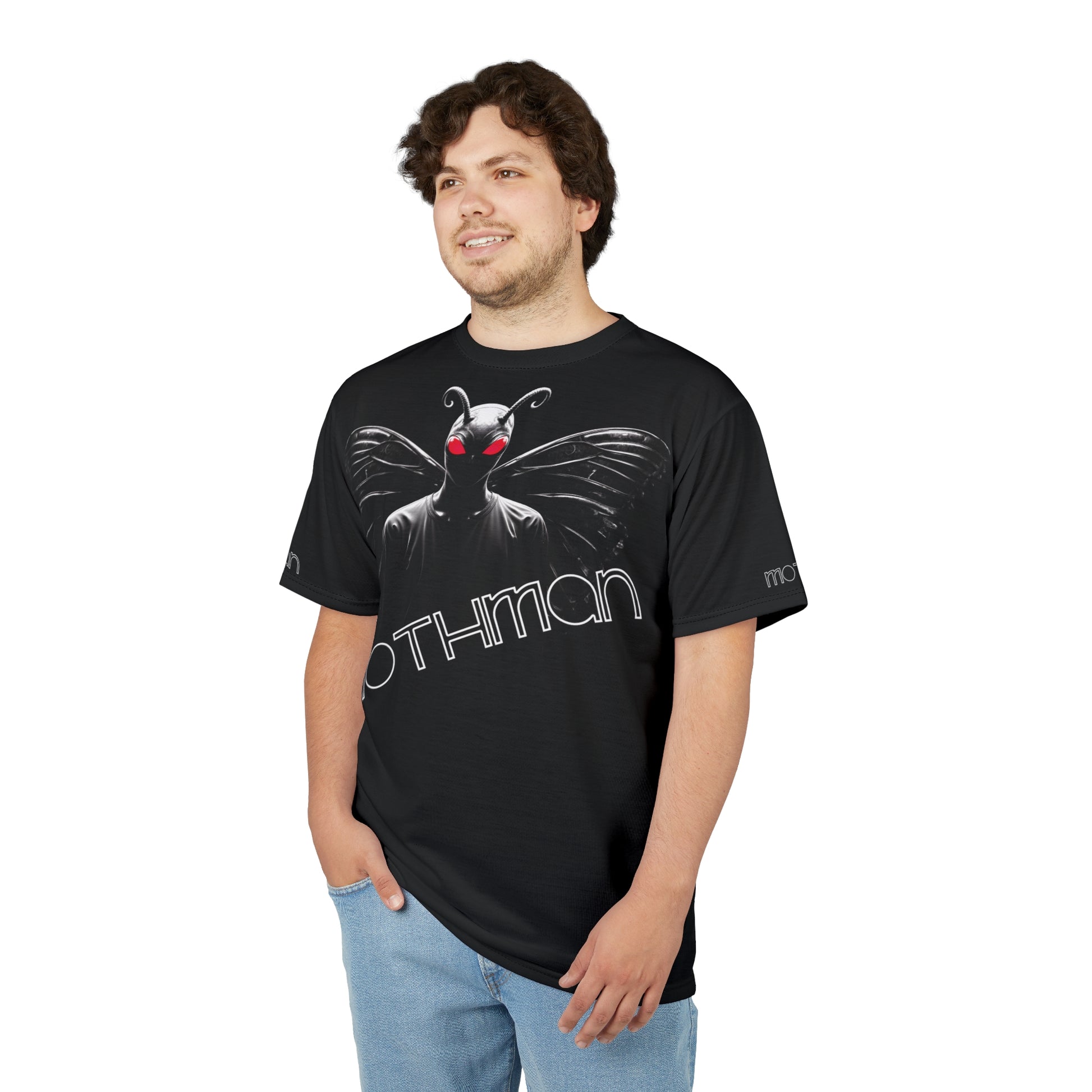 Unisex Graphic Tee Shirt | Mothman Cryptid Legend-Nicodemus Studios